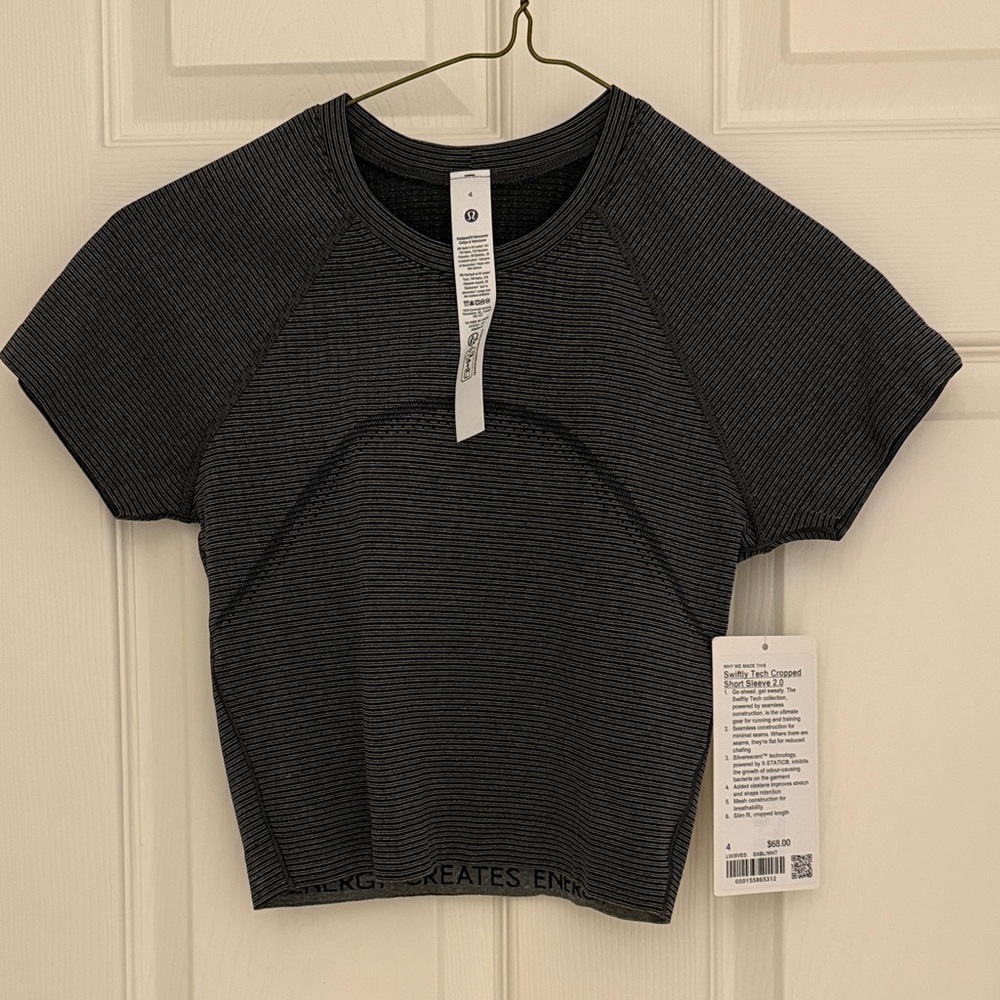 lululemon athletica Swiftly Tech Cropped Short Sleeve 2.0